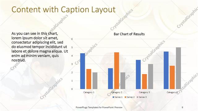 Content with Caption presentation slide layout