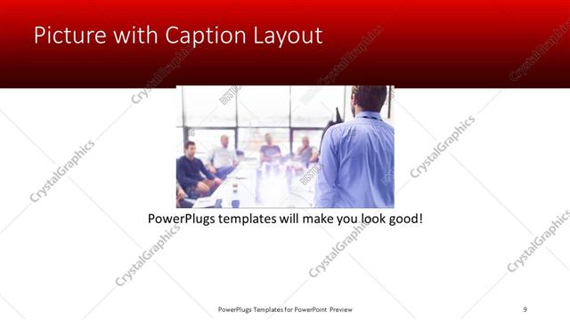 Picture with Caption presentation slide layout