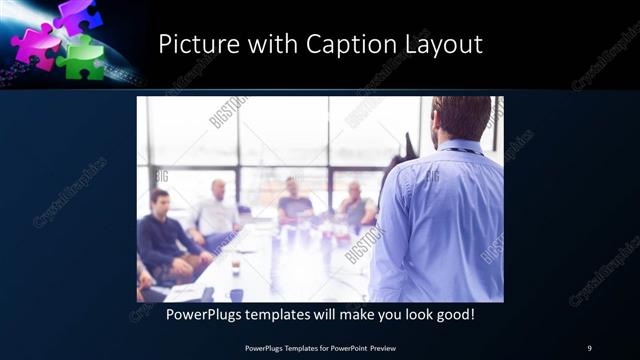 Picture with Caption presentation slide layout