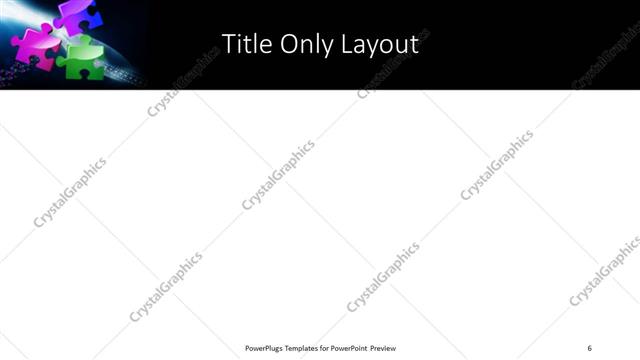 Title Only presentation slide layout