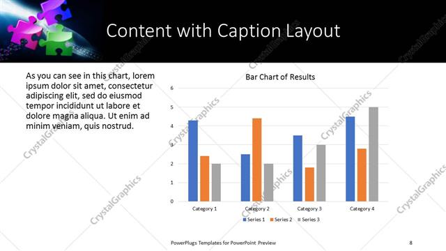 Content with Caption presentation slide layout
