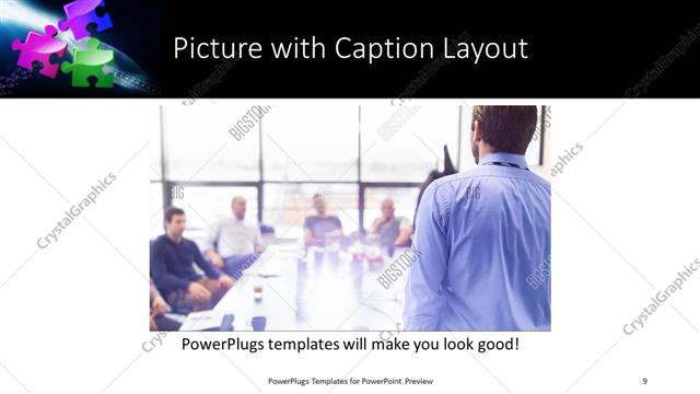 Picture with Caption presentation slide layout