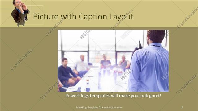Picture with Caption presentation slide layout