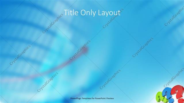 Title Only presentation slide layout