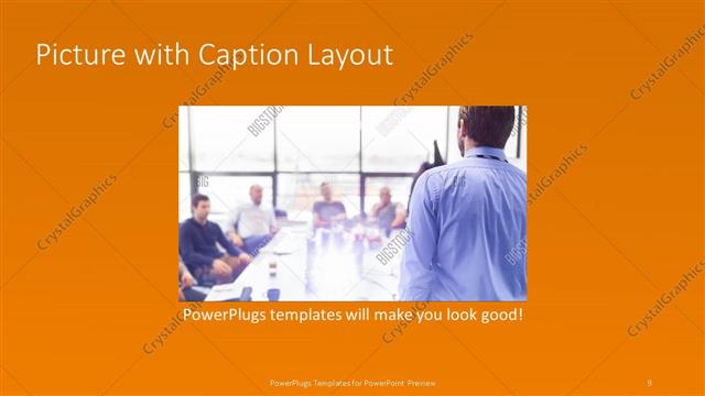 Picture with Caption presentation slide layout