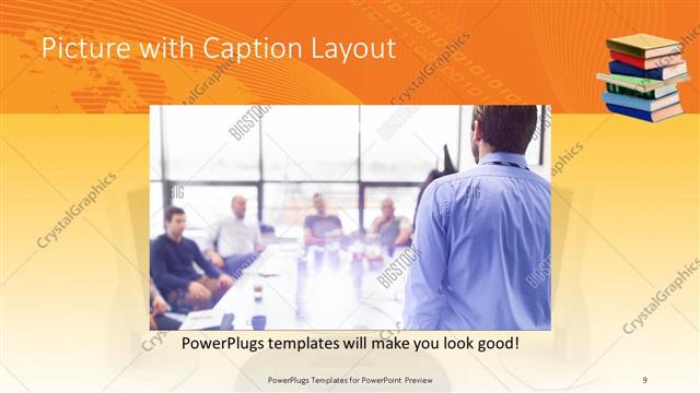 Picture with Caption presentation slide layout