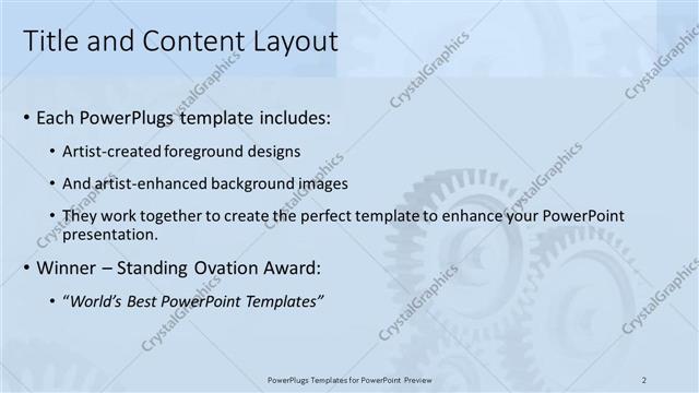 Title and Content presentation slide layout