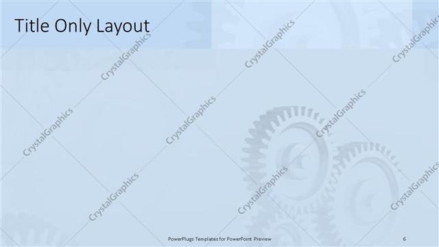 Title Only presentation slide layout