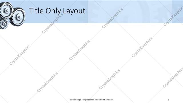 Title Only presentation slide layout