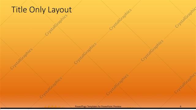 Title Only presentation slide layout