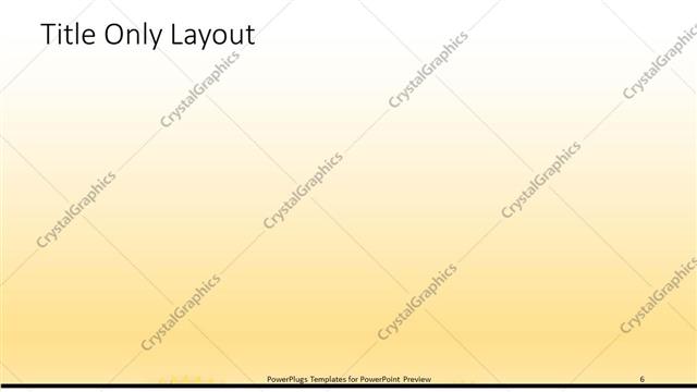 Title Only presentation slide layout