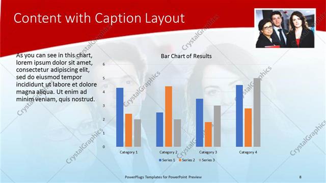 Content with Caption presentation slide layout
