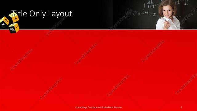Title Only presentation slide layout