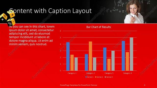 Content with Caption presentation slide layout