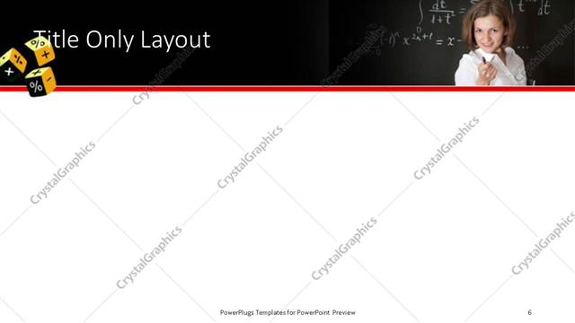 Title Only presentation slide layout