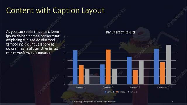 Content with Caption presentation slide layout