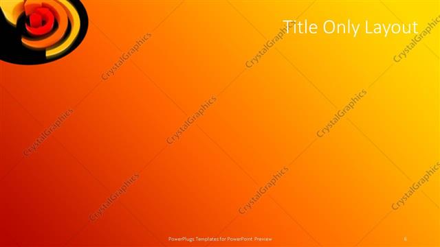 Title Only presentation slide layout