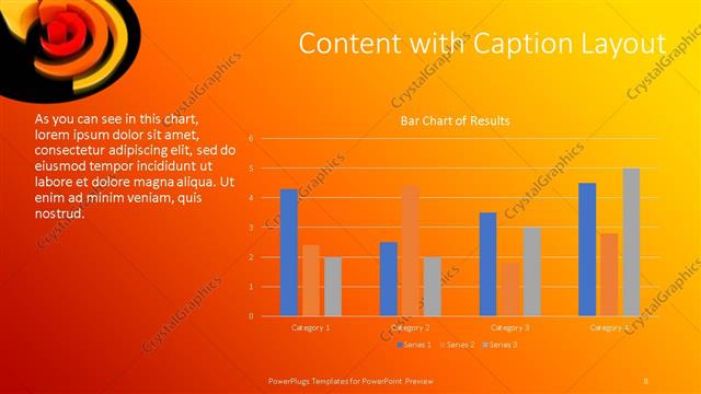 Content with Caption presentation slide layout