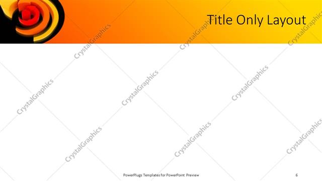 Title Only presentation slide layout