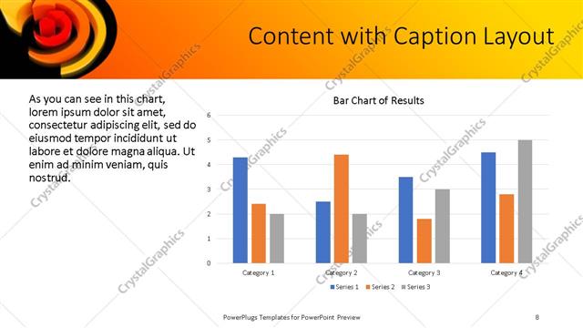 Content with Caption presentation slide layout