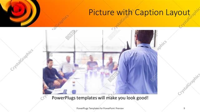 Picture with Caption presentation slide layout