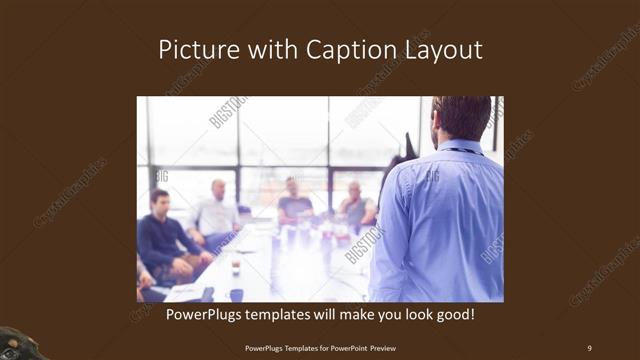 Picture with Caption presentation slide layout