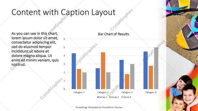 Content with Caption presentation slide layout