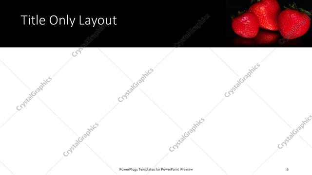 Title Only presentation slide layout