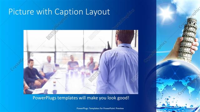 Picture with Caption presentation slide layout
