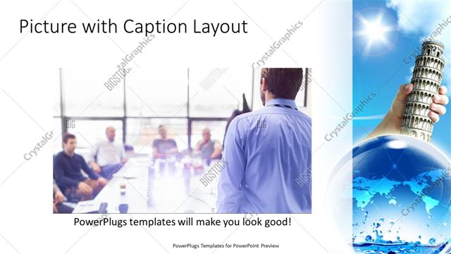 Picture with Caption presentation slide layout