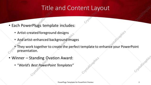 Title and Content presentation slide layout