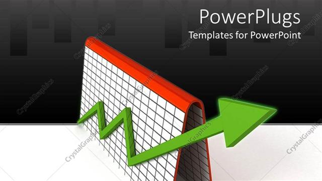  Presentation with shooting - Three dimensional arrow?shooting out of chart with inverted bars