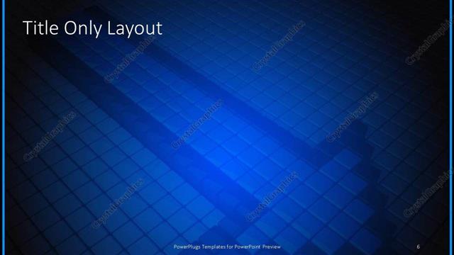 Title Only presentation slide layout