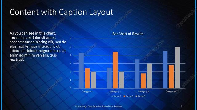 Content with Caption presentation slide layout