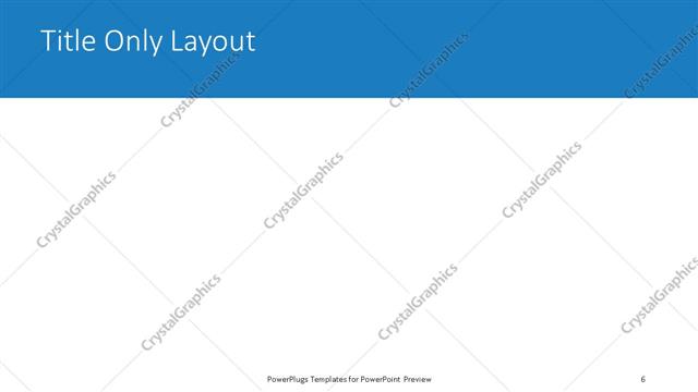 Title Only presentation slide layout