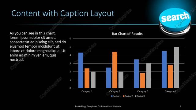 Content with Caption presentation slide layout