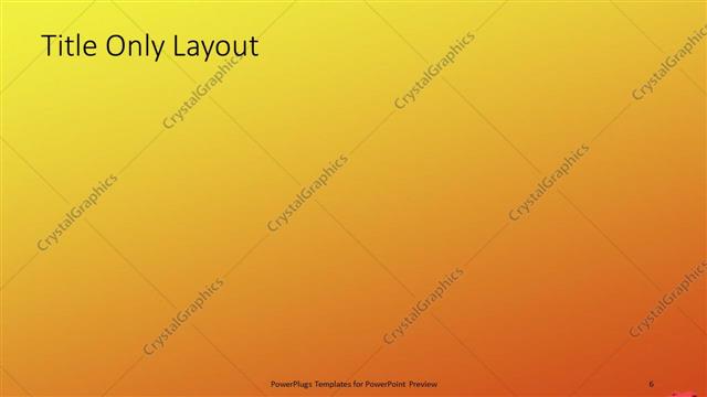 Title Only presentation slide layout