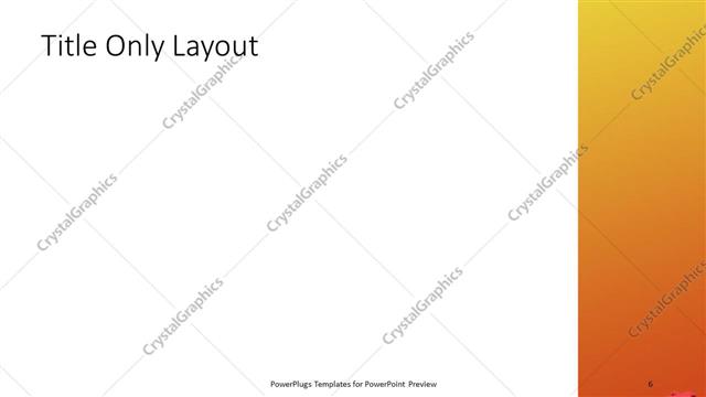 Title Only presentation slide layout