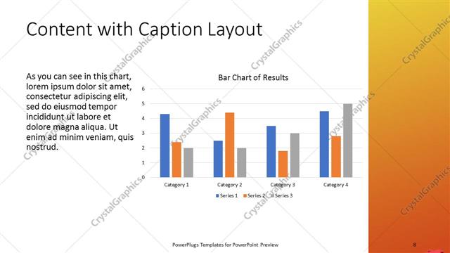 Content with Caption presentation slide layout