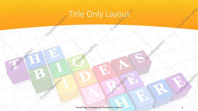 Title Only presentation slide layout