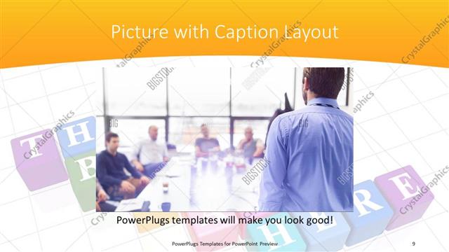 Picture with Caption presentation slide layout