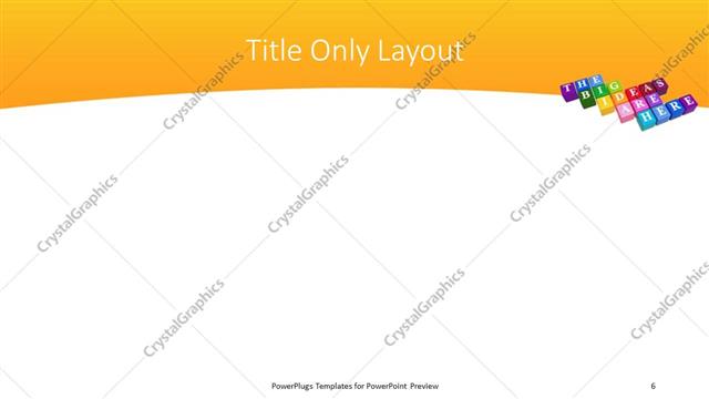 Title Only presentation slide layout
