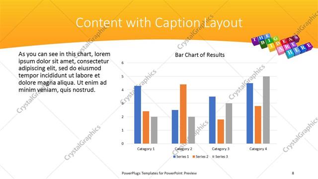 Content with Caption presentation slide layout