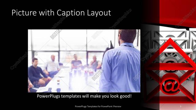 Picture with Caption presentation slide layout