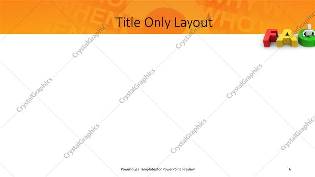 Title Only presentation slide layout