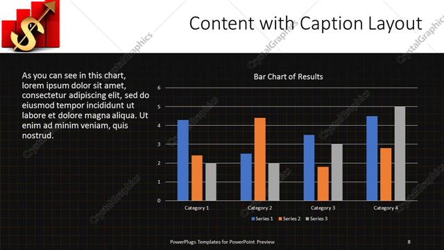 Content with Caption presentation slide layout