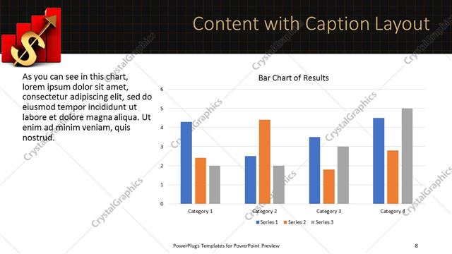 Content with Caption presentation slide layout