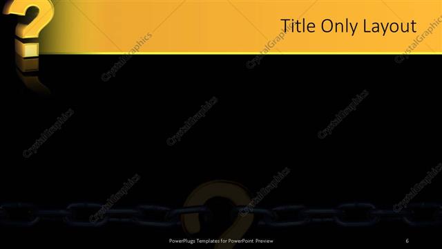 Title Only presentation slide layout