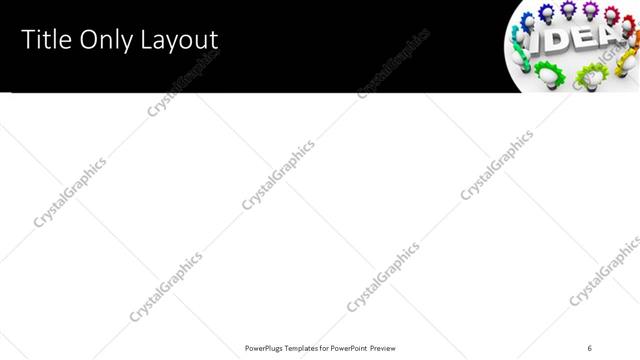 Title Only presentation slide layout