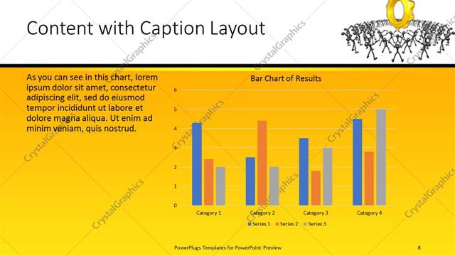 Content with Caption presentation slide layout